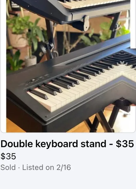 Keyboard Stand, sold $35