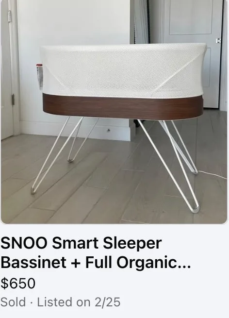 Snoo Bassinet, sold $650