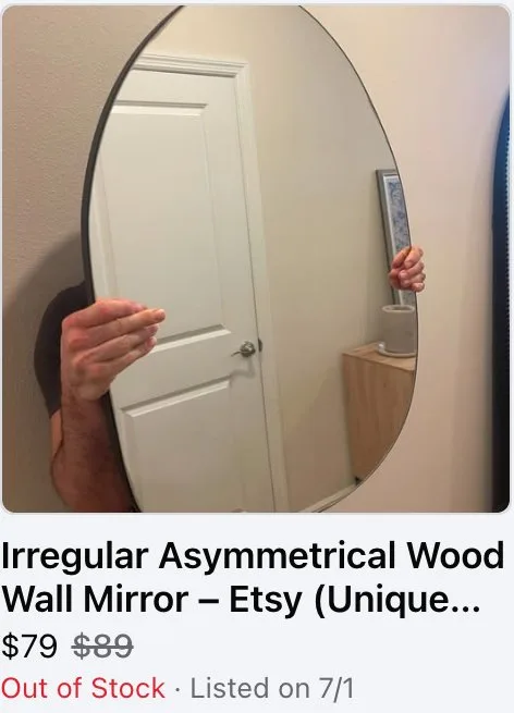 Wall Mirror, sold $79